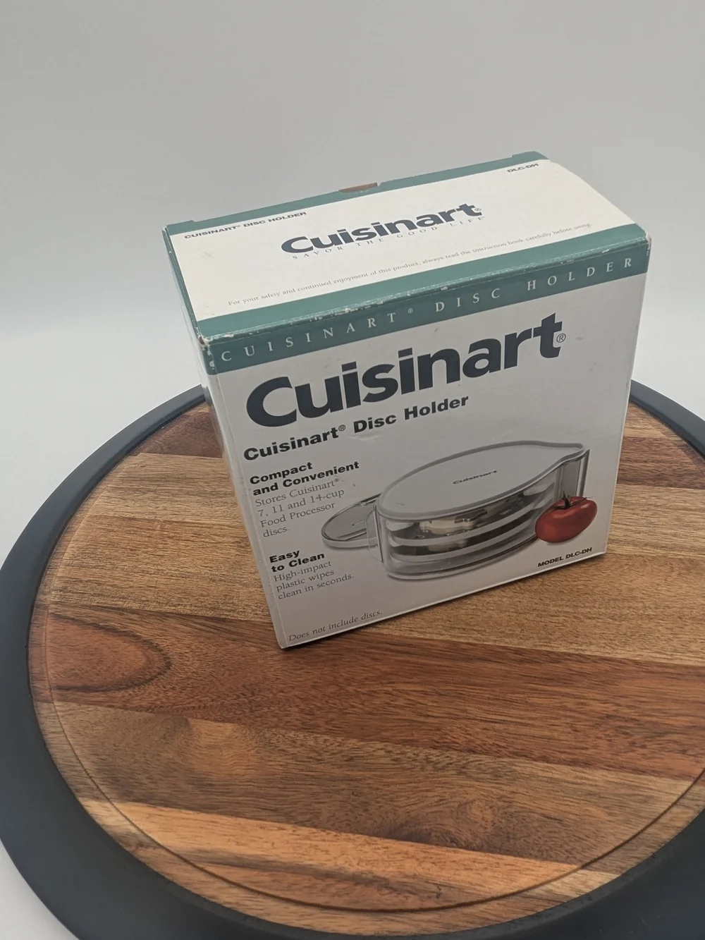 Cuisinart DLC-DH Food Processor Disc Holder w/ 3 Cutting Discs Original Box